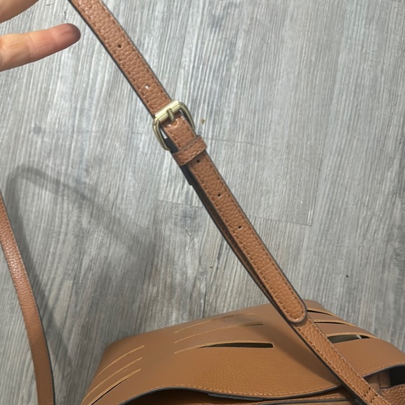 Brown Faux Leather Crossbody or Handheld Bag - Picture 8 of 12